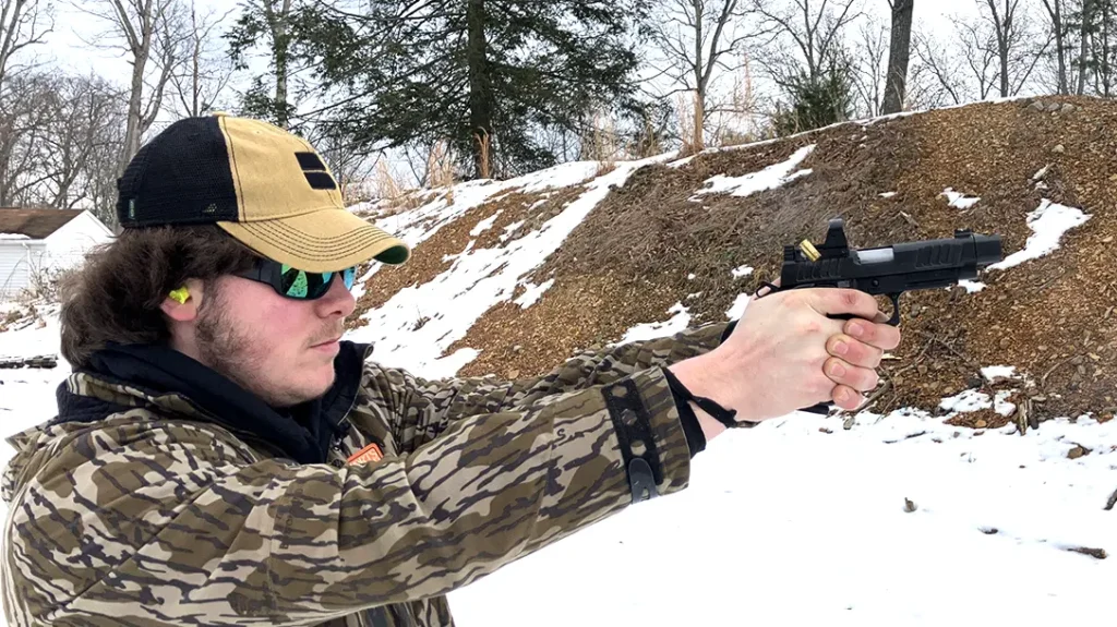 The Staccato C2 with DSC Gunworks Comp barrel at work.