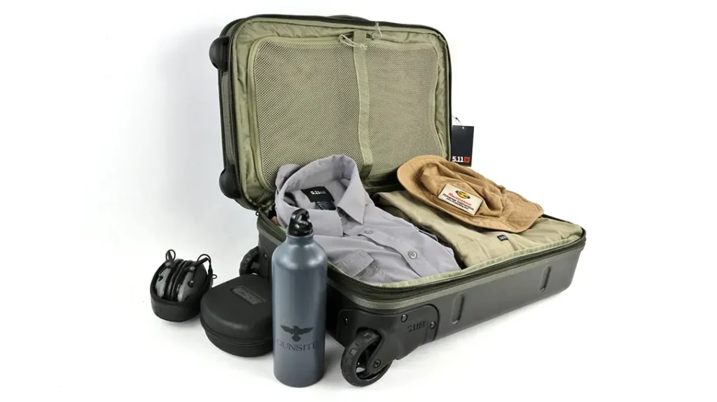 I used the 5.11 Load Up Carry-on suitcase to haul my typical range load out, ensuring I had everything needed for success at the Gunsite Team Tactics Defensive Shotgun course.