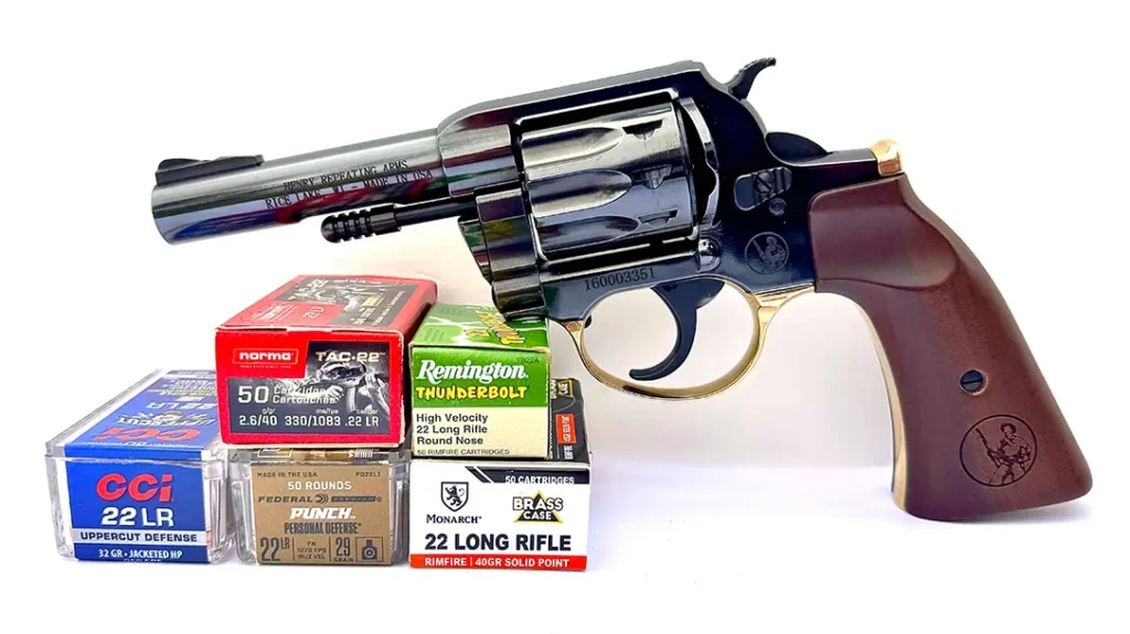 To test the Henry Golden Boy revolver, the author found a good mix of rimfire rounds.