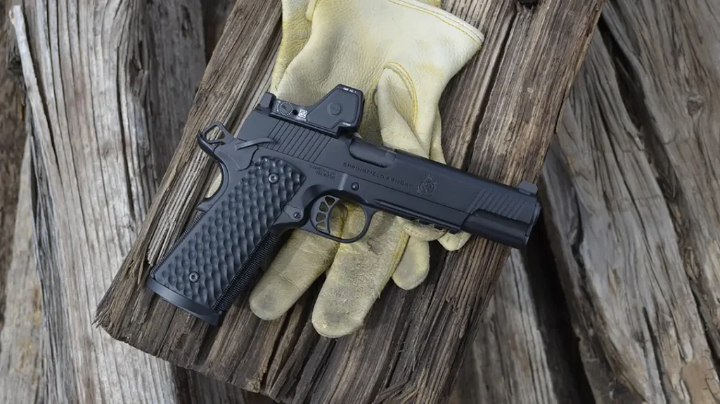 The extended ambi-safeties snick on and off as crisply as the trigger breaks. Operators, especially those wearing gloves, will never wonder if they are on or off safe.