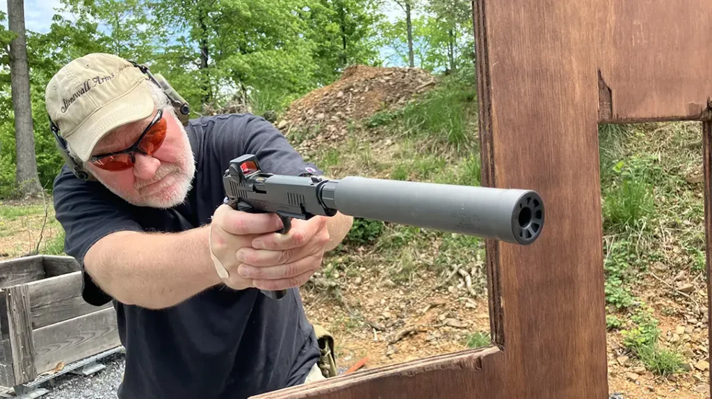 The SIG .45 ACP threaded barrel proved drop-in compatible with the 1911-XFULL.