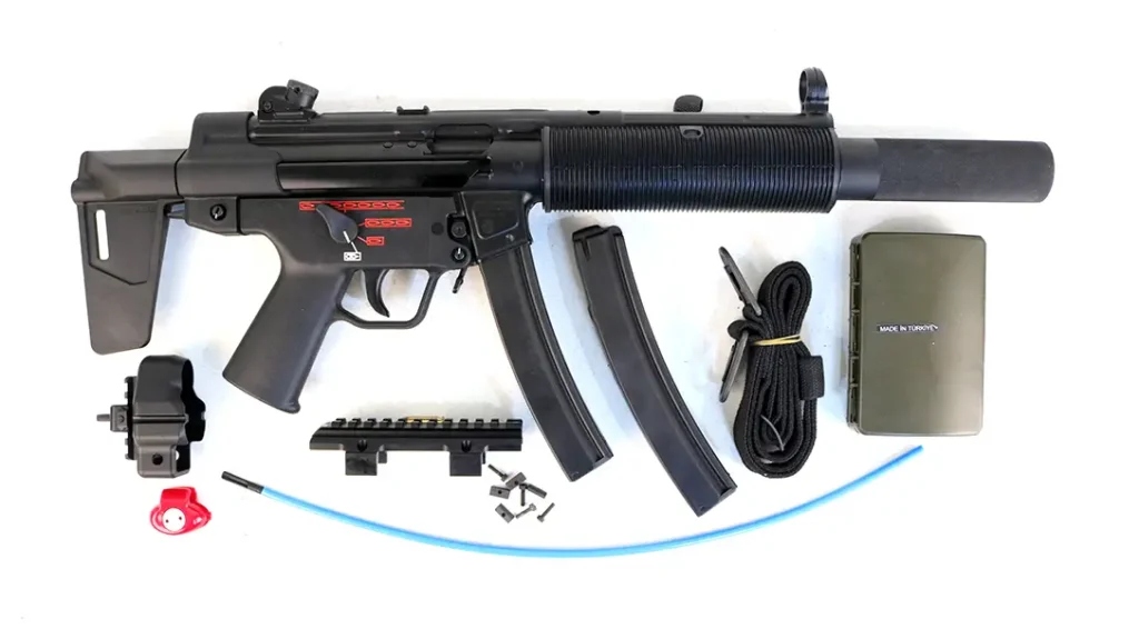 The Century Arms AP5SD with all gear shipped. 