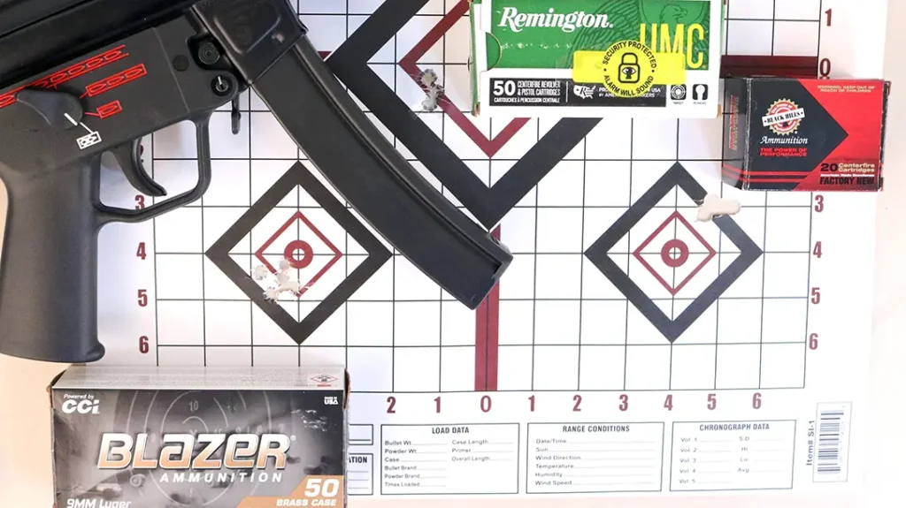 Shooting results with the AP5SD.