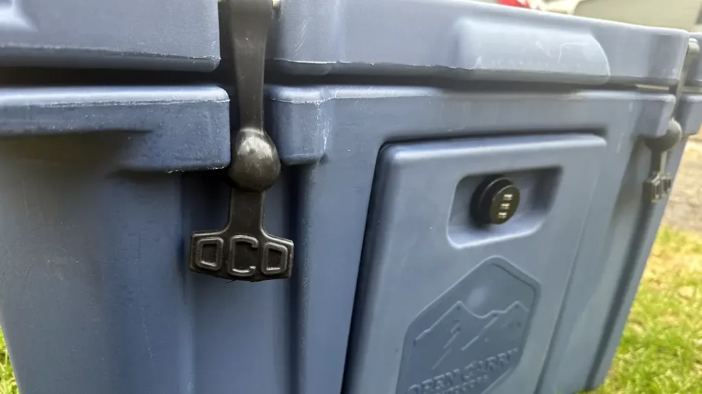 A beefy design features roto-molded construction. 