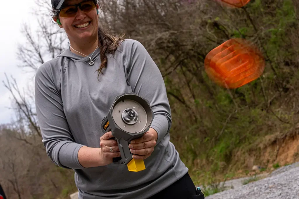 A Caldwell ClayCopter in flight. 