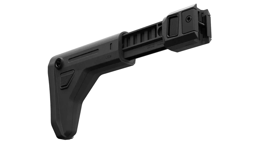 Folding Magpul UCS stock for vertical Picatinny rails.