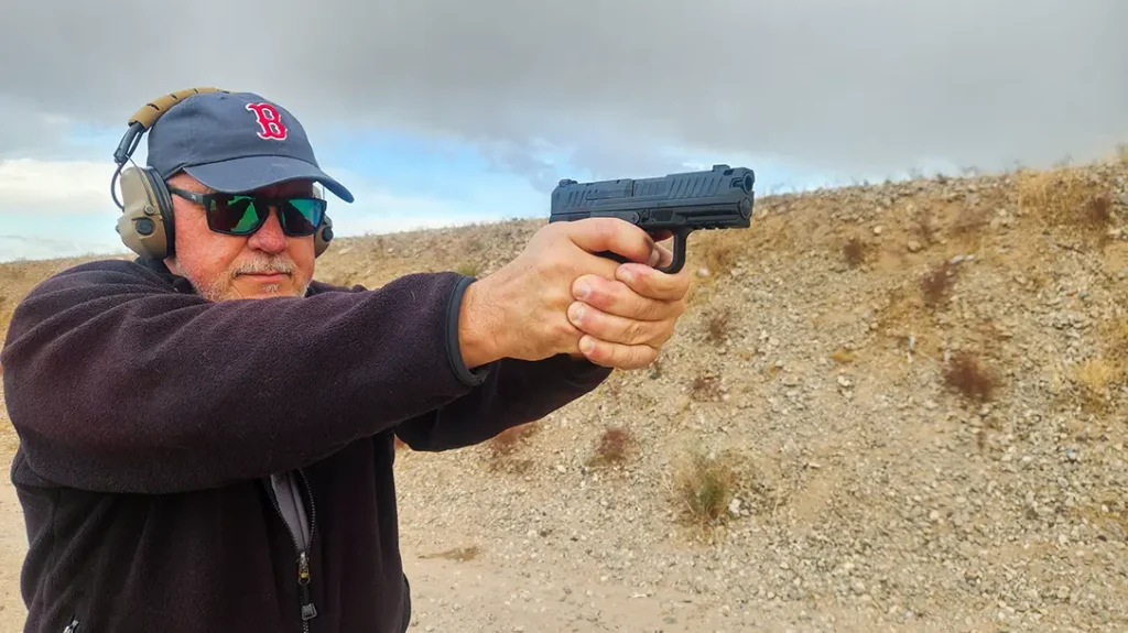 The gun performed well on the range.