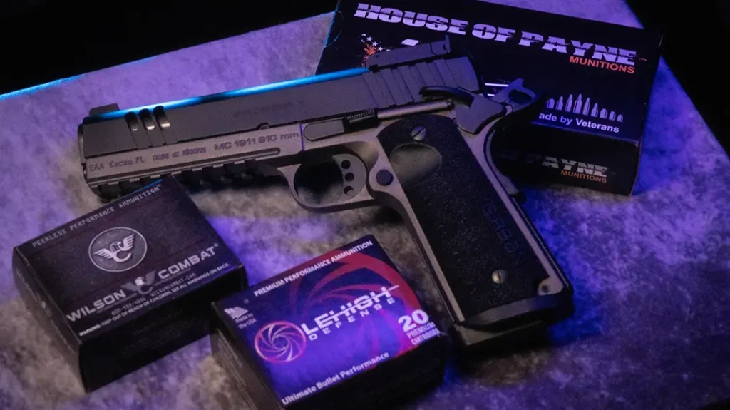 Testing was conducted with a variety of ammunition, including Wilson Combat, Lehigh Defense, and HOP Munitions.