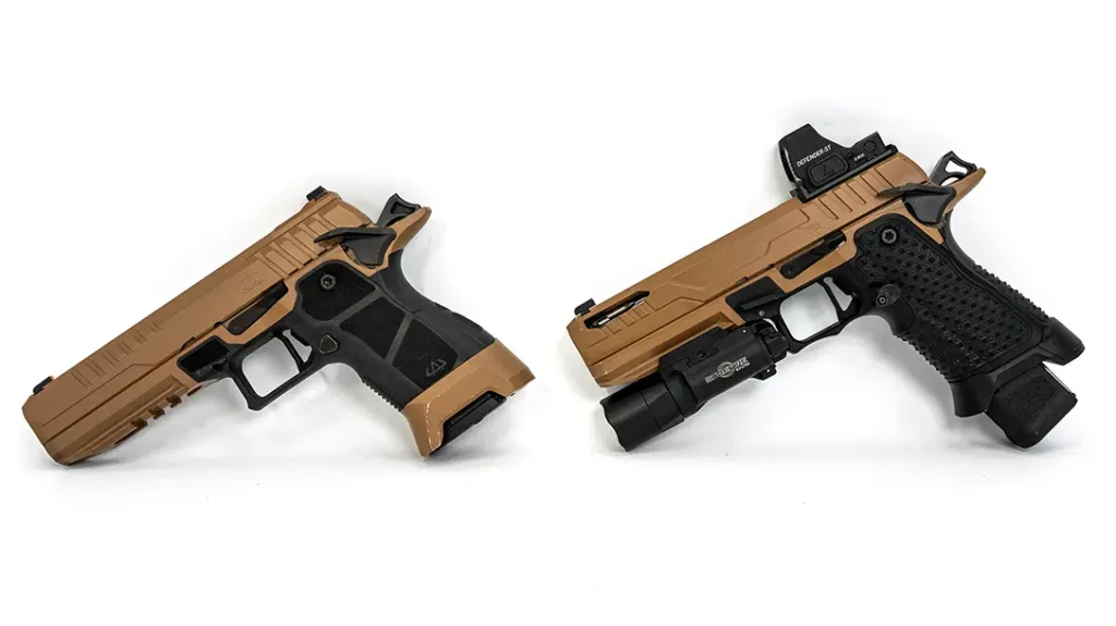 The entire grip module is CNC machined from 7075 aluminum and has an aggressive texture design.