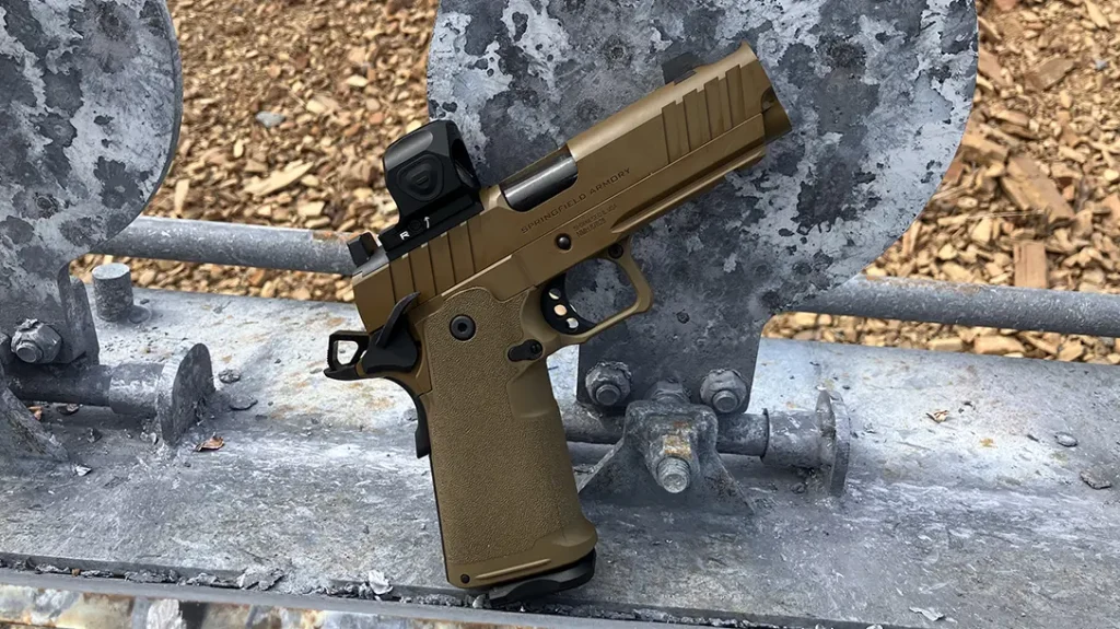 For a tactical/personal defense weapon, the ability to co-witness iron sights with a red dot is a must.