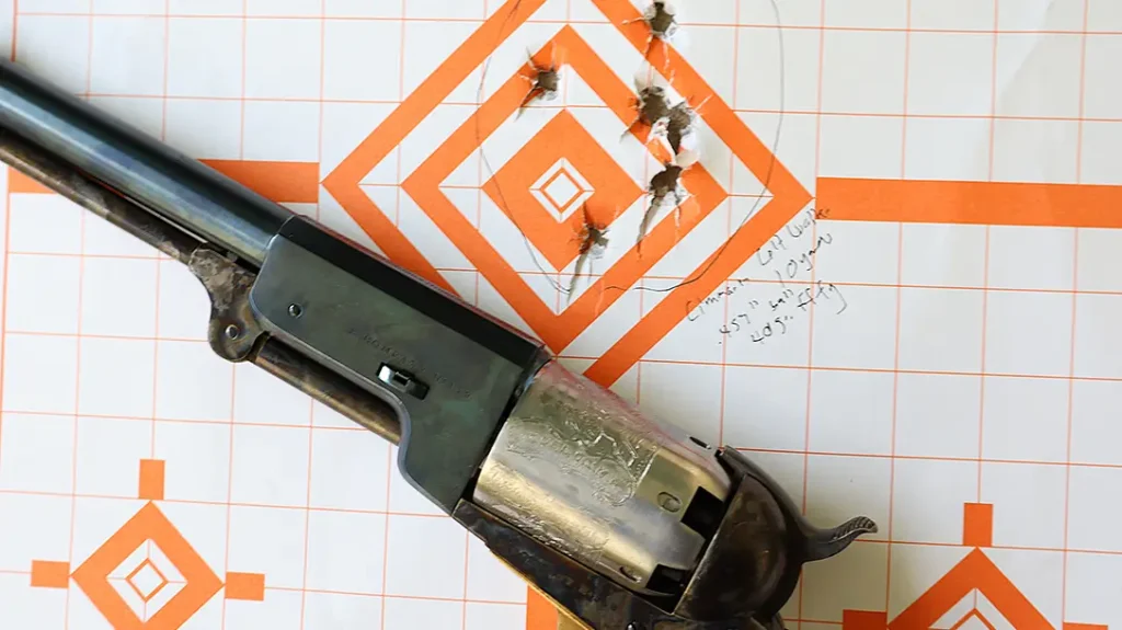 The Colt Walker from Cimarron proved to be accurate.