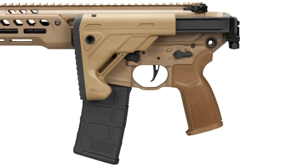 Come with a folding stock.