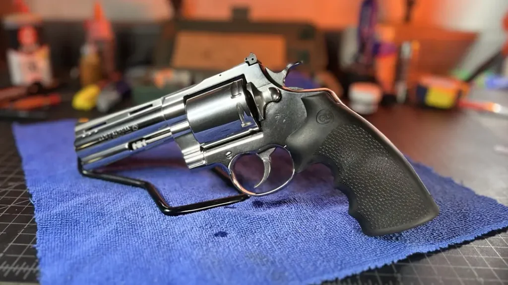 Single-Action wheelguns require you to manually cock the hammer before each shot.