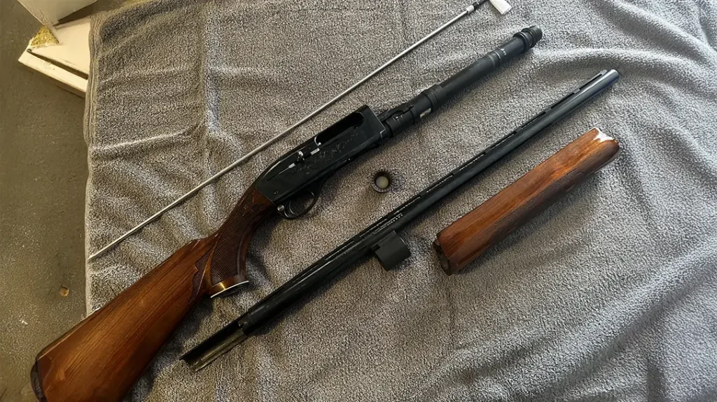 Once everything was ready to go, I laid the firearm on the table and quickly got to work.