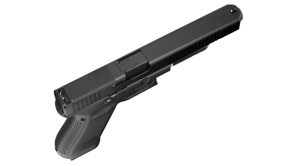 The GLOCK G17L Gen5 MOS is ready to accept a red dot sight.