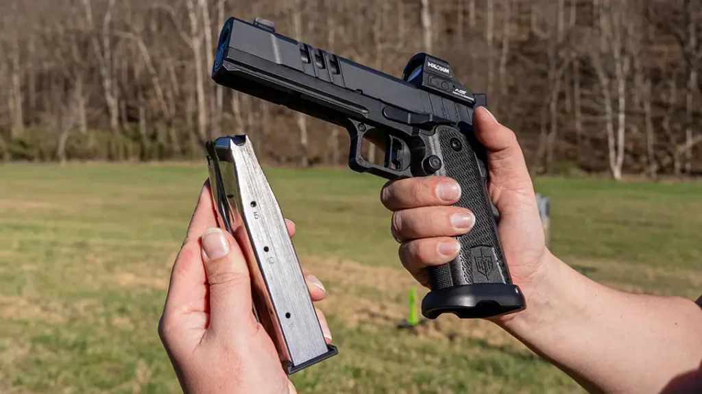 The best part about the double-stack 1911, in my opinion, is its compatibility with MBX, STI, and other 2011-style magazines.