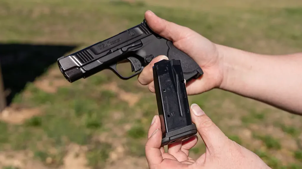 The CSX E-Series is set up from the factory for the 12-round magazine to sit flush when inserted.