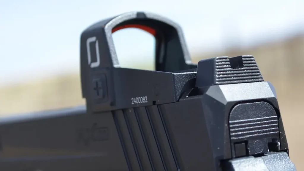 The red dot uses the Delta Point Pro footprint and has a window size of 24 x 20mm.