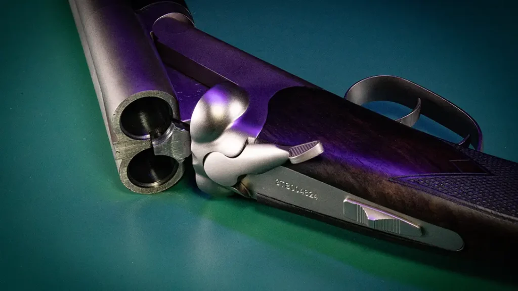 Double barrel action.