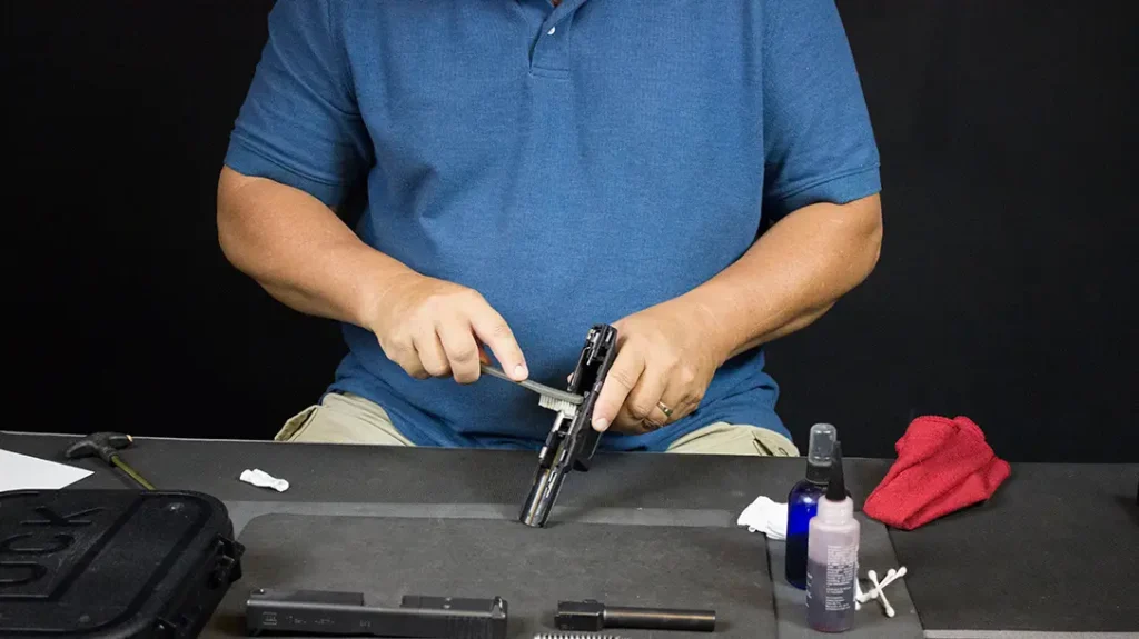 Clean and inspect the gun.