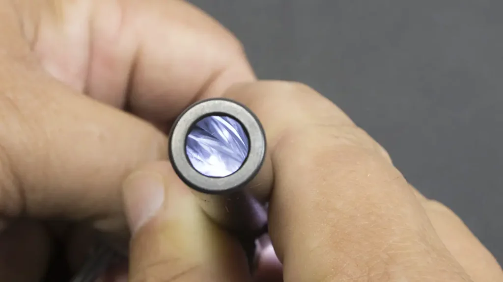 Glock polygonal barrel design.