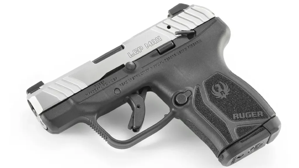 The new Ruger LCP MAX Pistol with  manual safety.
