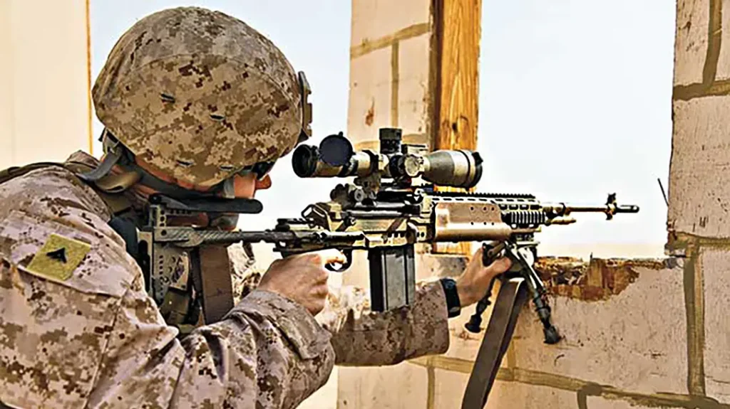 The M1 was used by modern miliary as a sniper rifle.