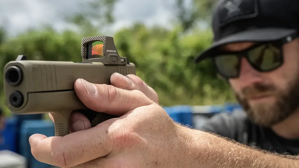 The Vortex Defender CCW is compact and works well with your EDC gun.