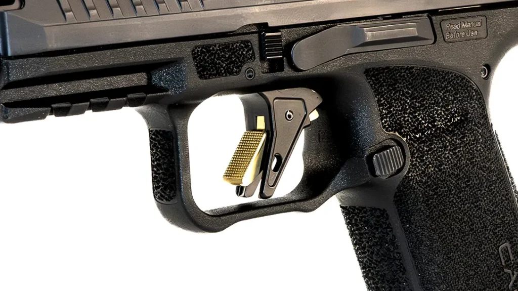 The flat face trigger with a 90-degree break almost feels like a fine 2-stage trigger.