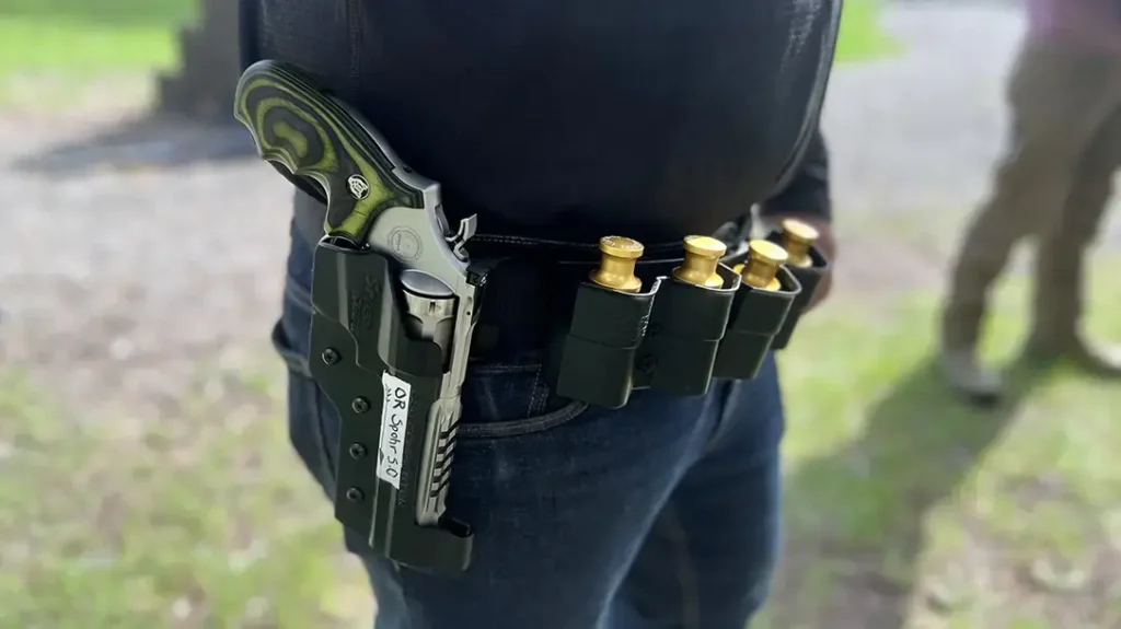 The author packed his gear bag for the Thunder Ranch Defensive Revolver course with confidence, knowing that Speed Beez was coming with me.