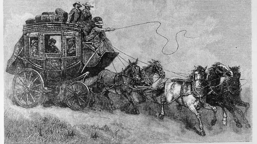 The large funnel muzzle of the Blunderbuss was useful for reloading easily when the stagecoach was in motion. 