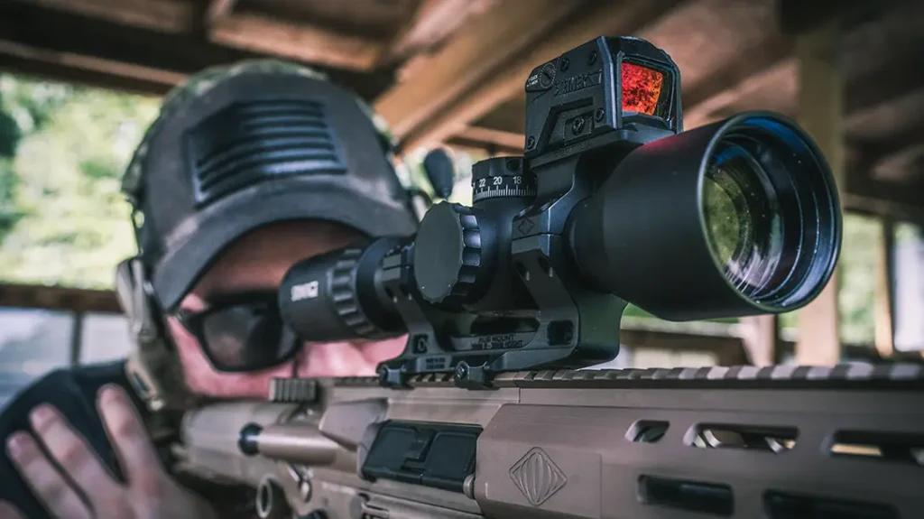 The 30mm ROF‑90 TALL allows the use of red dot optics along with your primary optic.
