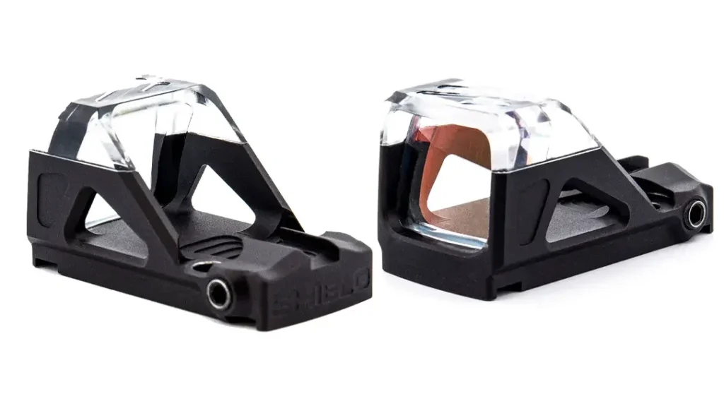 The OMSsc from Shield Sights is a micro compact red dot optic with a translucent roof and a 4 MOA dot.