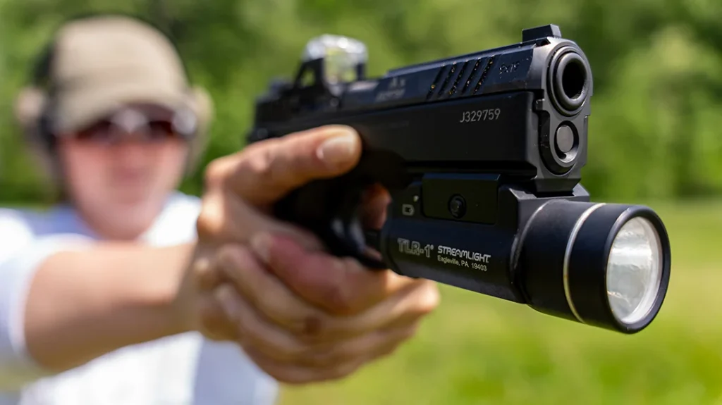 The TLR-1 is an excellent light for a carry gun and has dozens of holster manufacturers designing compatible holsters with retention set on the light.