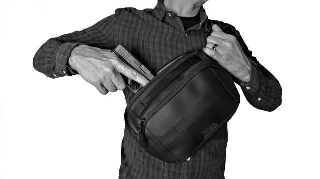 The 5L Achro Sling Bag is a solution when you need more than an IWB holster.