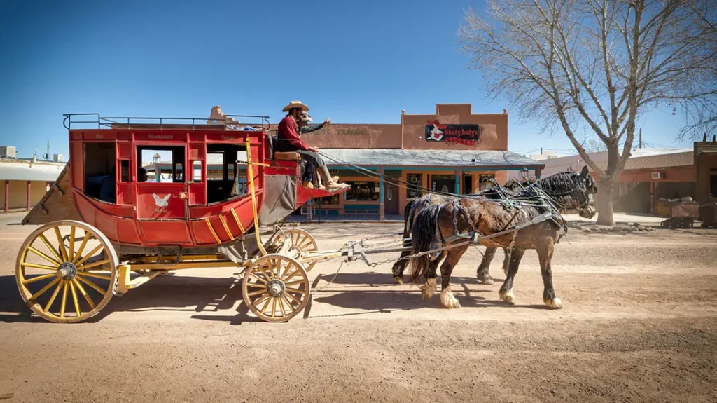 Stagecoaches had stops, or “stages”, which gave the vehicle its name.