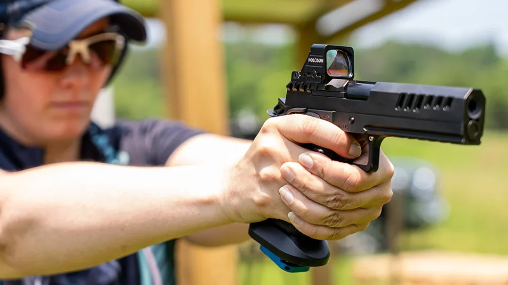 The Warwick Tactical Direct Mount Limited Optics Pistol.