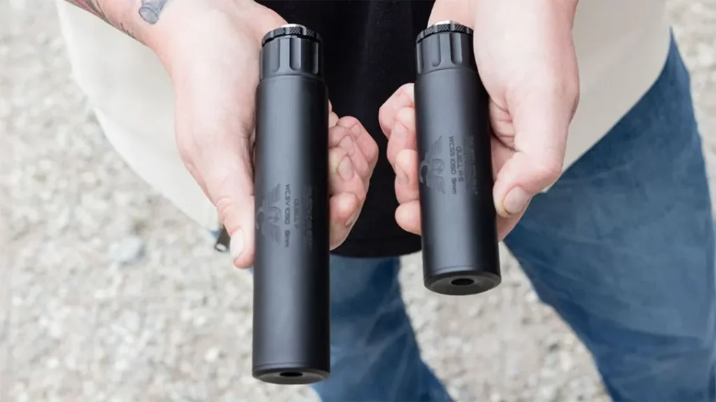 The Wilson Combat Quell-P Suppressor.