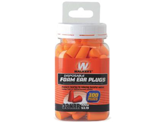 walker's game ear, walker's game ear foam ear plugs, walker's game ear 100-count jar