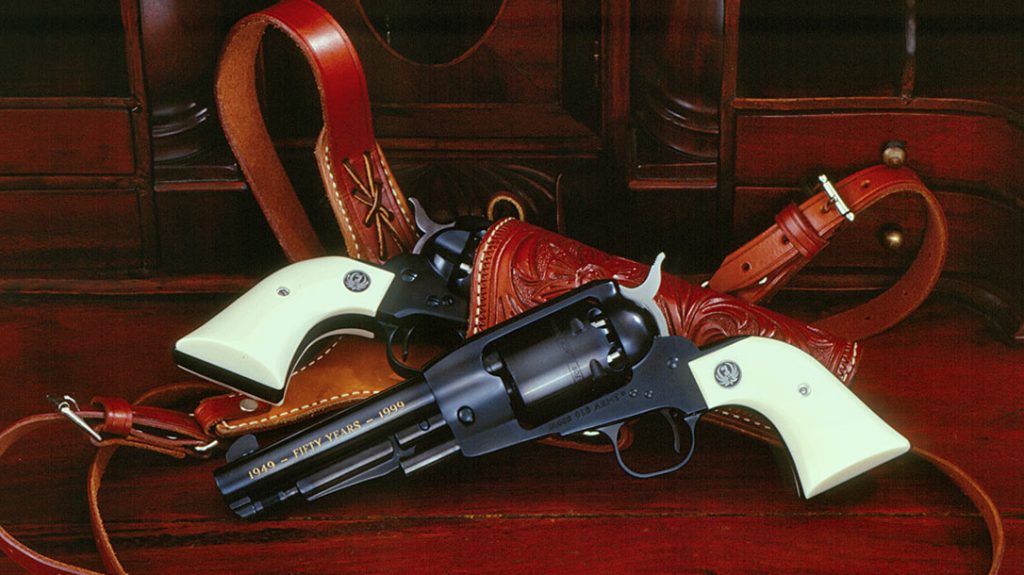 To commemorate the 50th Anniversary of Sturm, Ruger & Co. in 1999, the author and Bill Ruger, Jr. designed the original 5.5-inch Old Army model as a special edition. Only six were built. The production version came out in 2003.